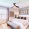 bedroom with bed and large window